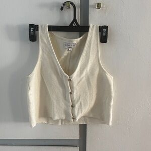 Madewell Cream Button-Down Top